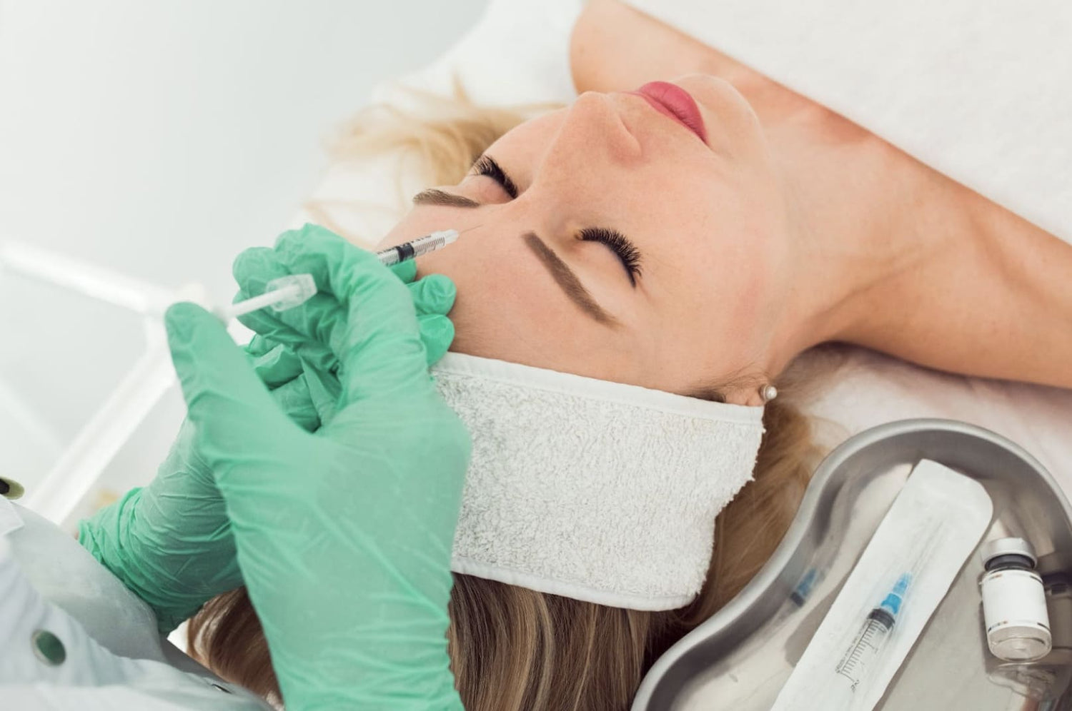 Bótox en la frente antes y después